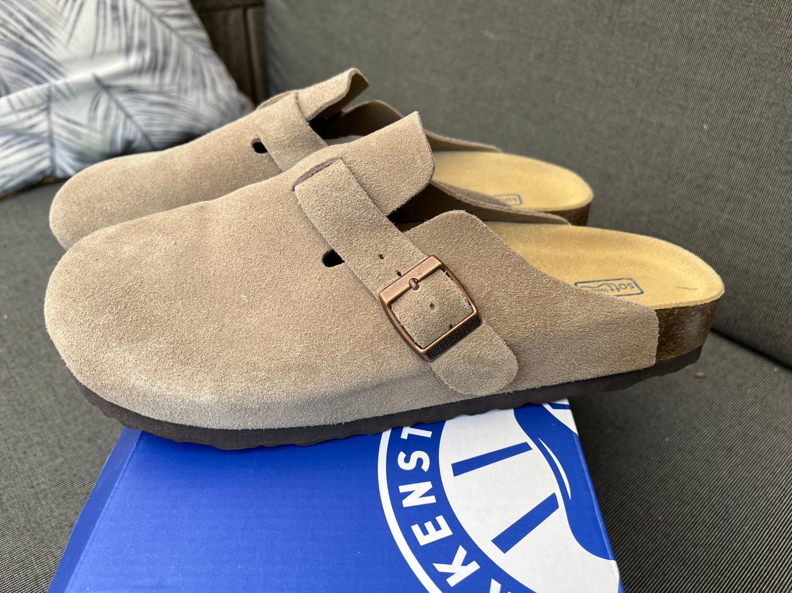 Birkenstock Boston BS Taupe maat 43, Ophalen of Verzenden, Nieuw, Overige kleuren