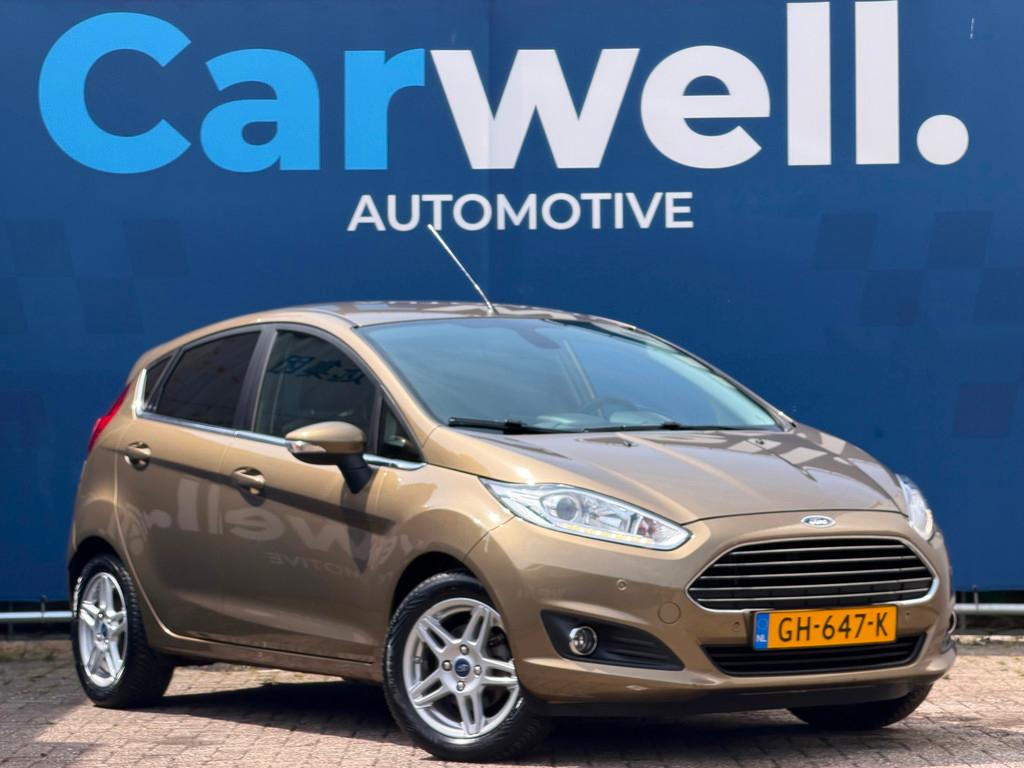 Ford Fiesta 1.0 EcoBoost Titanium X |2e Eigenaar|STLvw|Trekh, Auto's, Ford, Voorwielaandrijving, Euro 5, Zwart, Bruin