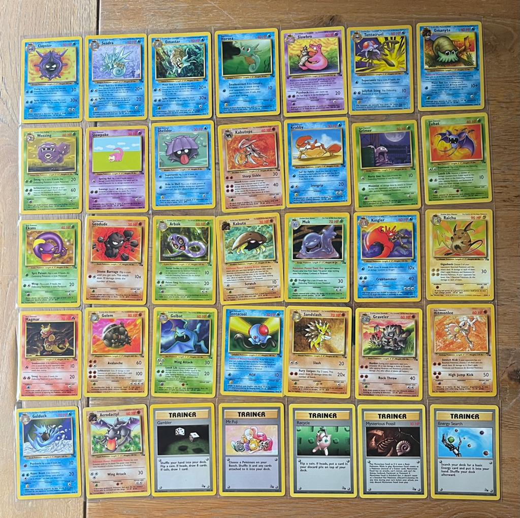 Pokémon kaarten Fossil 35/62 kaarten Wotc, Hobby en Vrije tijd, Verzamelkaartspellen | Pokémon, Ophalen of Verzenden, Zo goed als nieuw