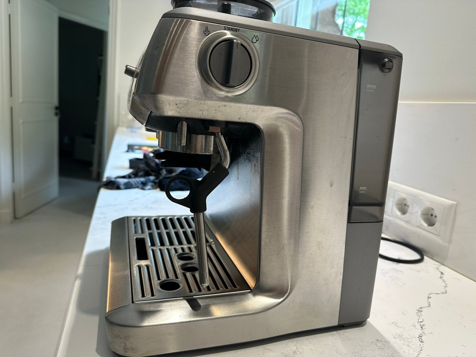 Sage Barista Express Espressomachine, Ophalen, Afneembaar waterreservoir, Gebruikt, Espresso apparaat