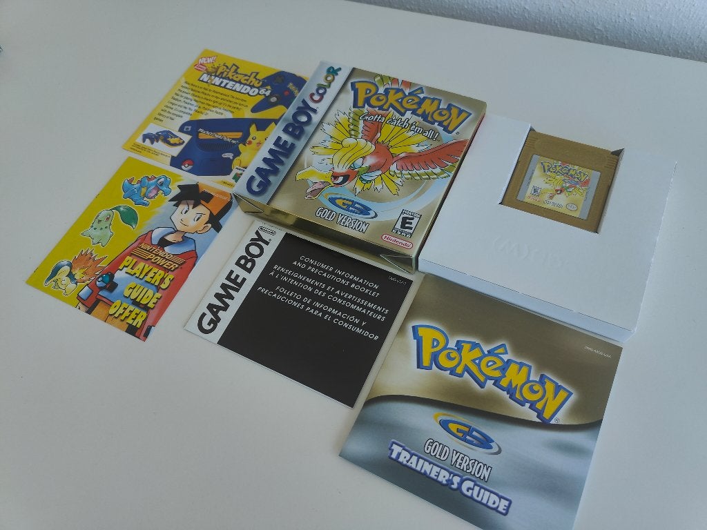 Pokémon Gold Nintendo Gameboy Color Compleet USA, Spelcomputers en Games, Nintendo, Nintendo, Nintendo, Verzenden