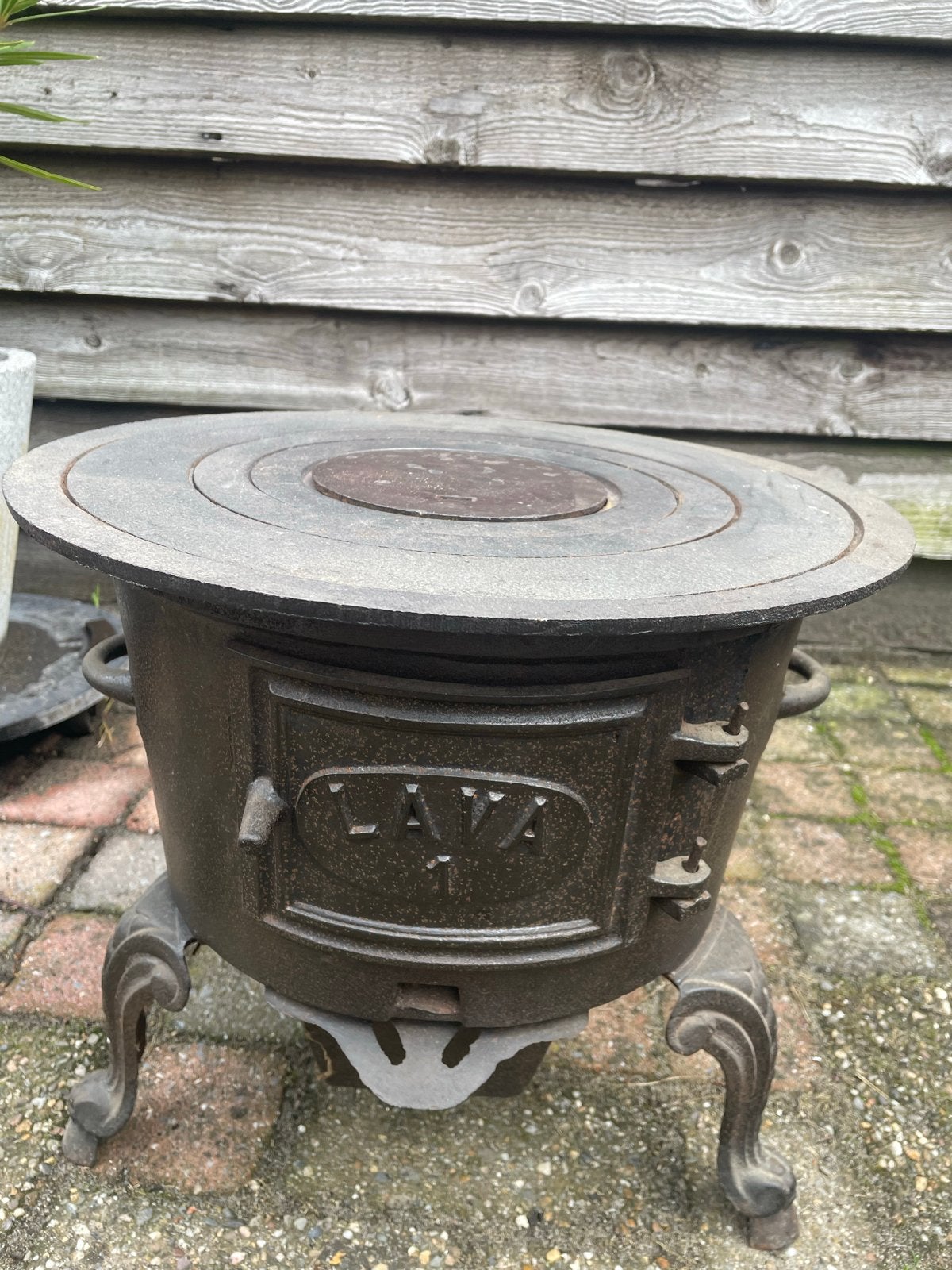 Antiek potkacheltje / vuurduveltje, Ophalen