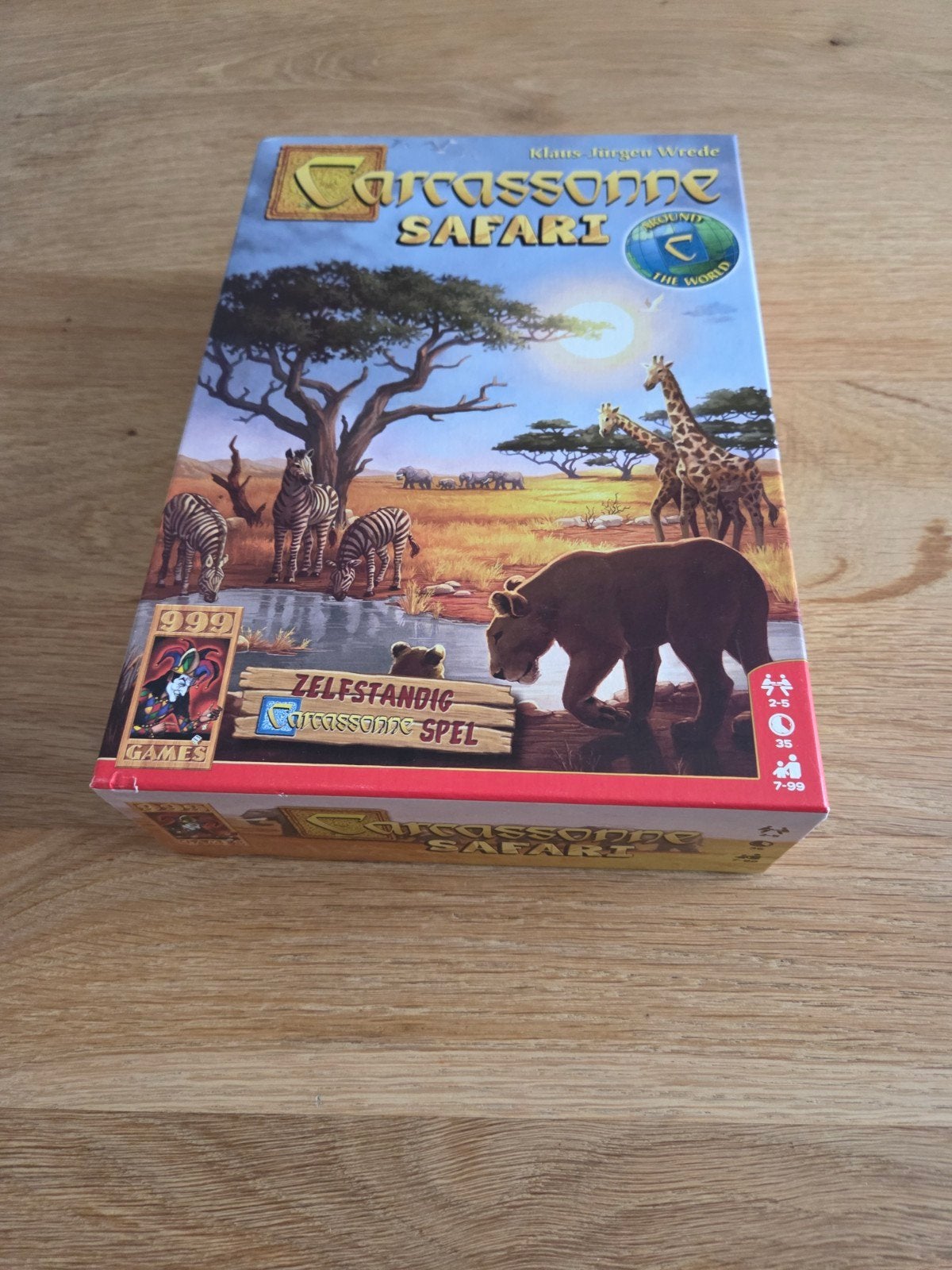 carcassonne safari bordspel, Hobby en Vrije tijd, Gezelschapsspellen | Bordspellen, Ophalen of Verzenden, Zo goed als nieuw