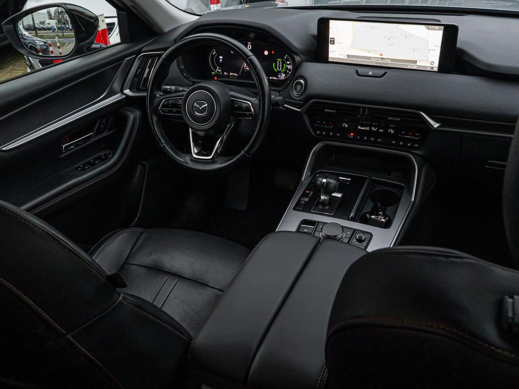 Mazda CX-60 2.5 e-SkyActiv PHEV HUD BLACK OPTIC 20 INCH CAME, Automaat, Lichtsensor, Gebruikt, Euro 6
