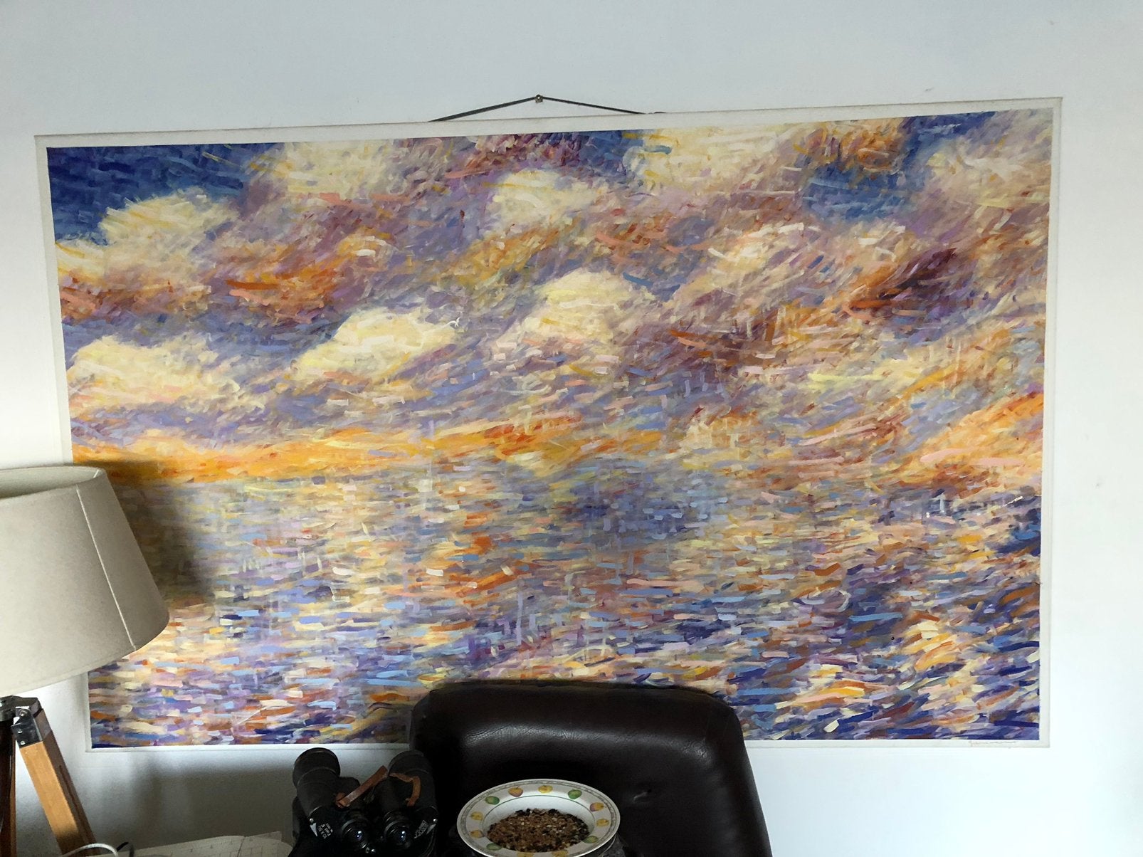 Een groot schilderij van Gianni Marano, Trapani, Sicilië, Ophalen, Maritiem / water, Doek, Realistisch