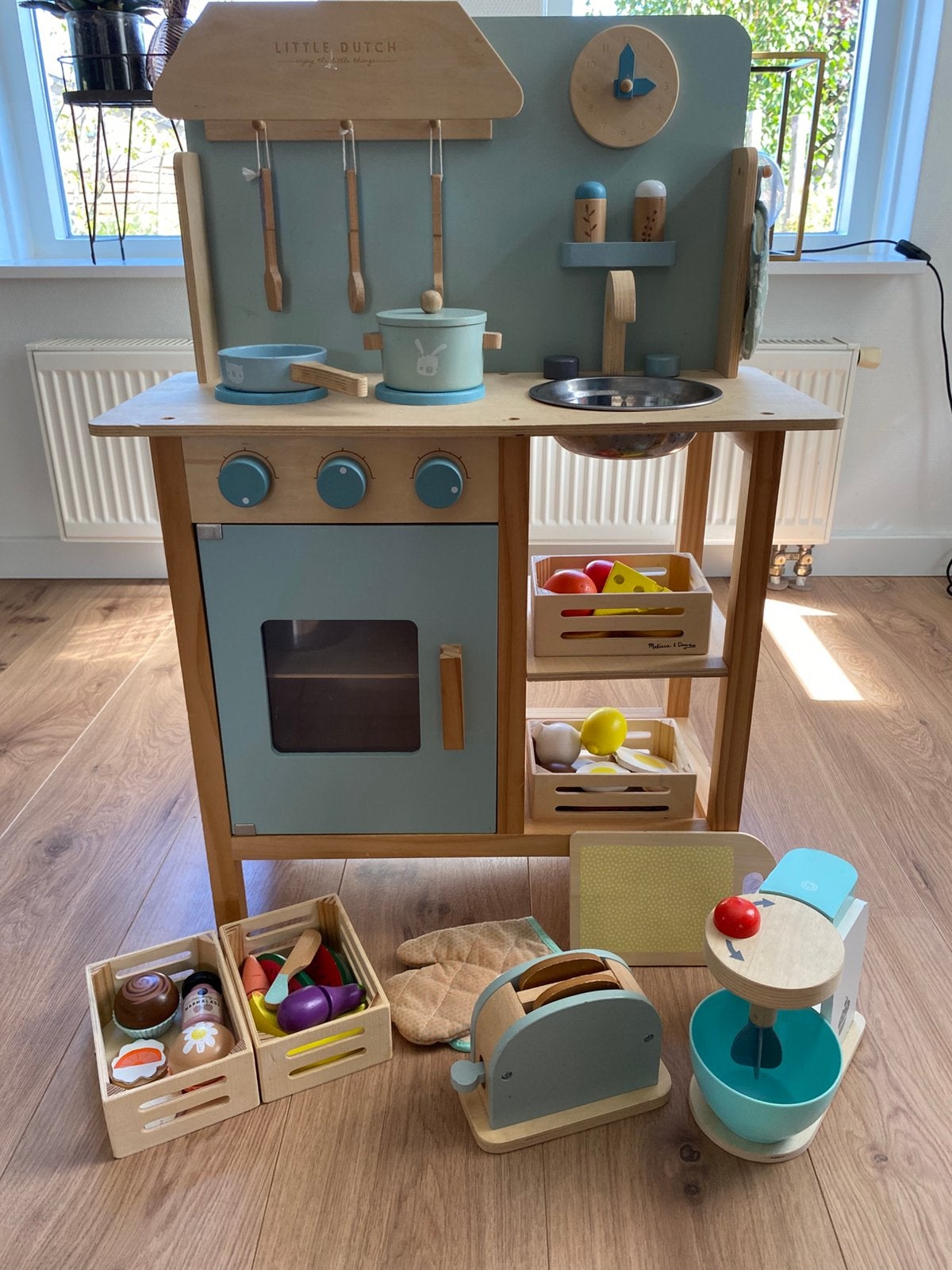 Little Dutch Speelgoed Keuken met veel accessoires, Ophalen, Zo goed als nieuw, Hout, Speelkeuken