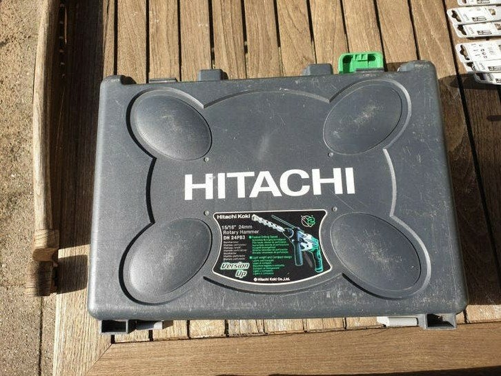 Hitachi DH 24PB3 Boorhamer met accessoires en koffer, Boor- en/of Breekhamer, Ophalen of Verzenden, Klopboormechanisme, Gebruikt
