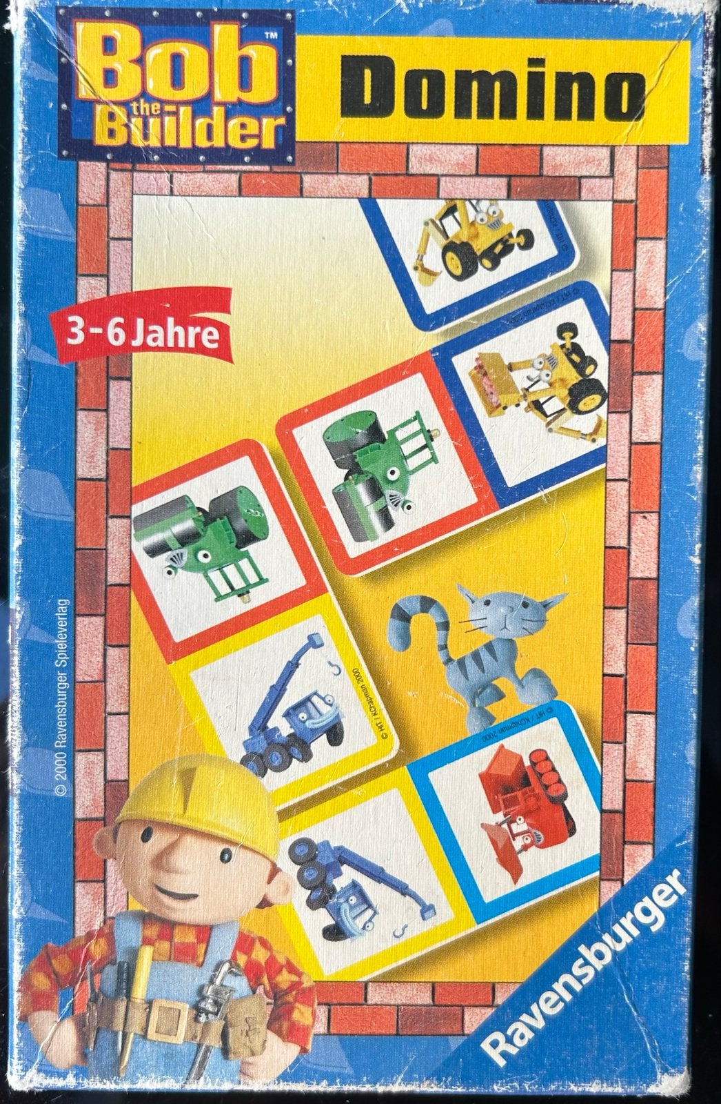 Bob de Bouwer Domino - Compleet met alle 32 kaarten, Vijf spelers of meer, Ophalen of Verzenden, Gebruikt