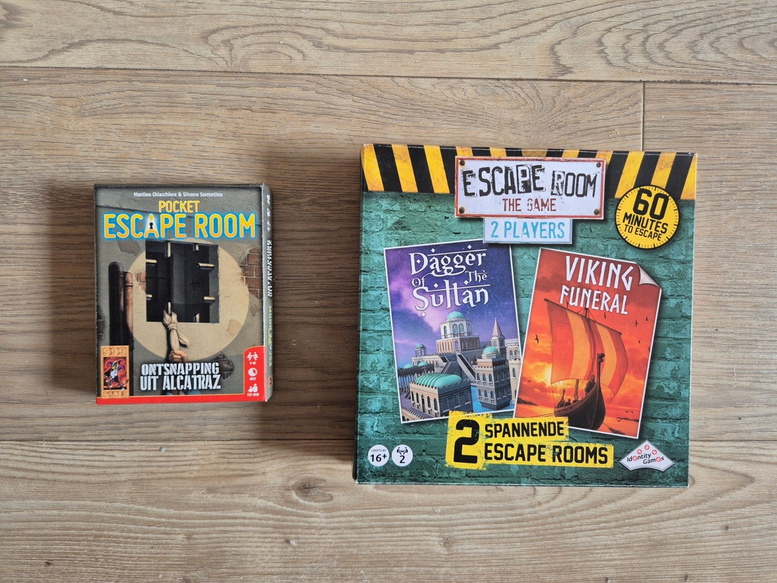 Escape Room spellen: Pocket Escape Room & The Game, Een of twee spelers, Ophalen of Verzenden, Zo goed als nieuw