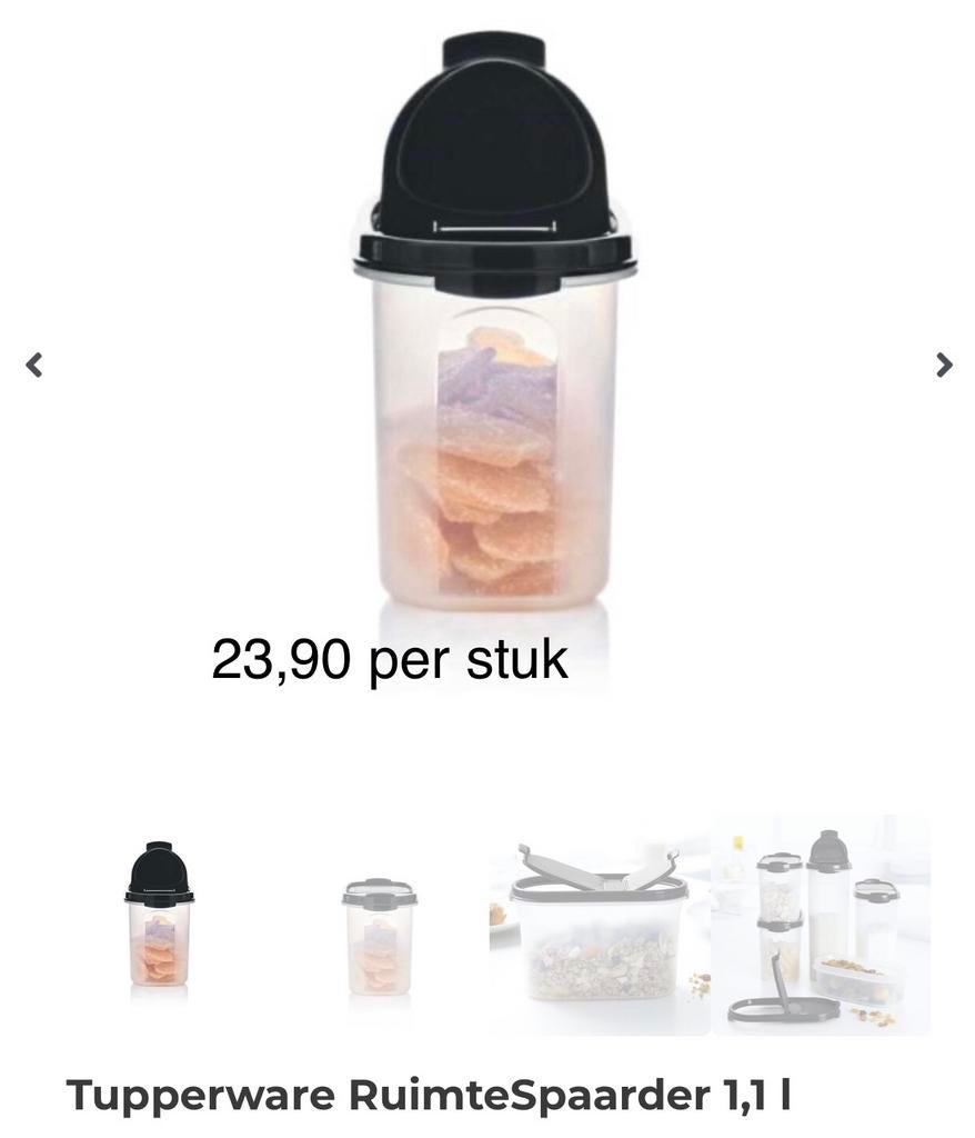 Tupperware Ruimtespaarder - Diverse Maten en Prijzen, Verzenden, Nieuw, Bus of Trommel