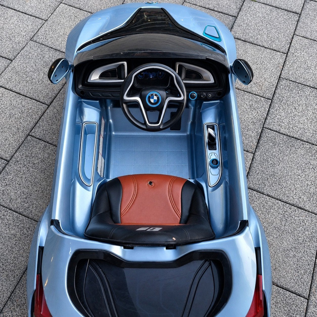 BMW i8 Concept elektrische kinderauto met radio, Ophalen, Gebruikt