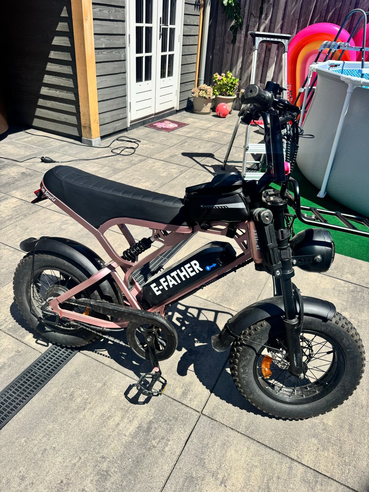 E-FATHER E-bike Mini - Zo goed als nieuw, Zo goed als nieuw, Minder dan 47 cm, 50 km per accu of meer, Ophalen