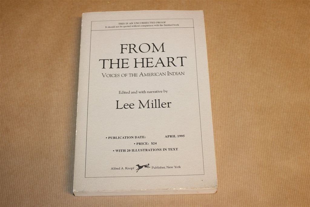From the Heart — American Indian Voices & History 1995, Boeken, Ophalen of Verzenden, Gelezen, Noord-Amerika