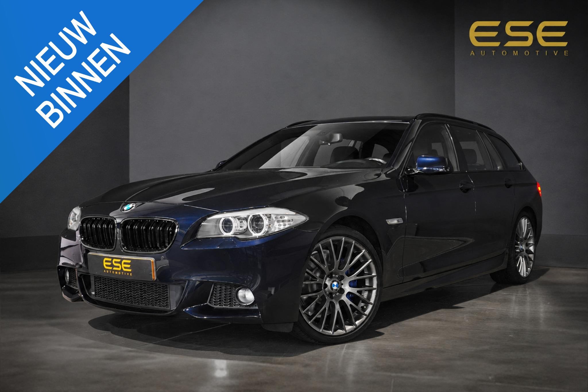 BMW 5-serie Touring 530i M-Sport | Panorama | Cruise | Navig, Auto's, BMW, Euro 5, Achterwielaandrijving, Gebruikt, Zwart