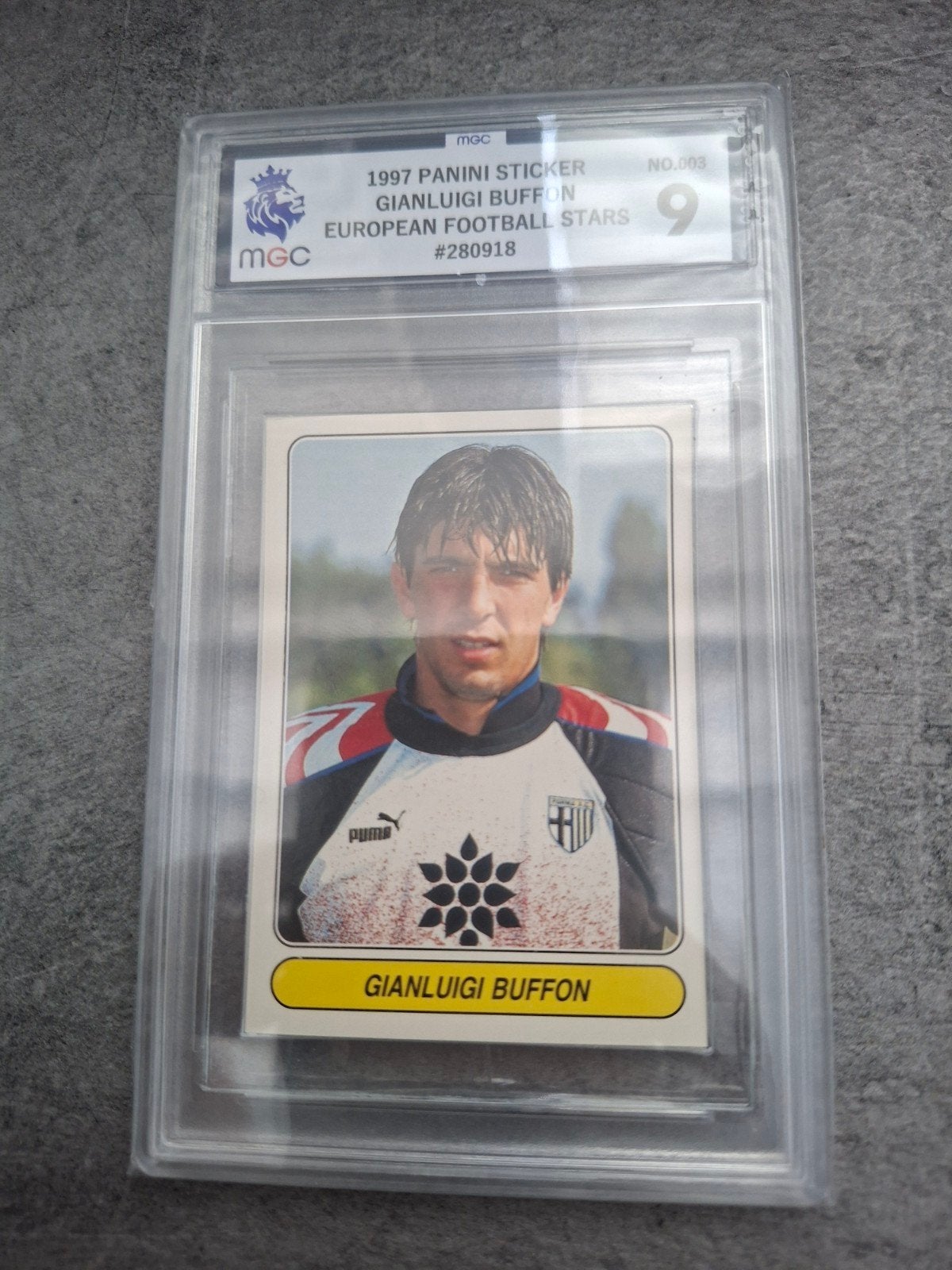 Panini European Football Stars 1997. Buffon Parma., Ophalen of Verzenden, Zo goed als nieuw, Sticker