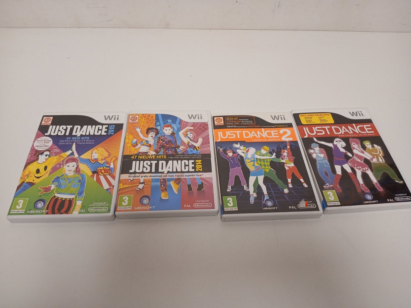 4x just dance 2014, 2015, 1 en 2 nintendo wii, Muziek, 1 speler, Ophalen of Verzenden, Zo goed als nieuw