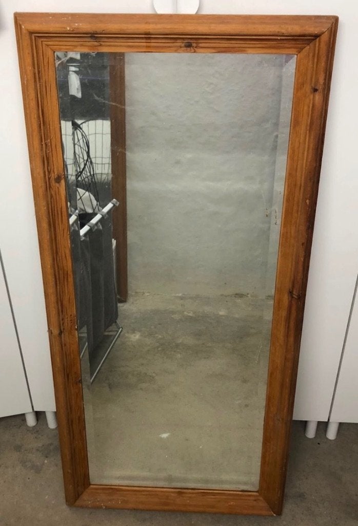 Spiegels, Ophalen, 100 tot 150 cm, Zo goed als nieuw, Rechthoekig