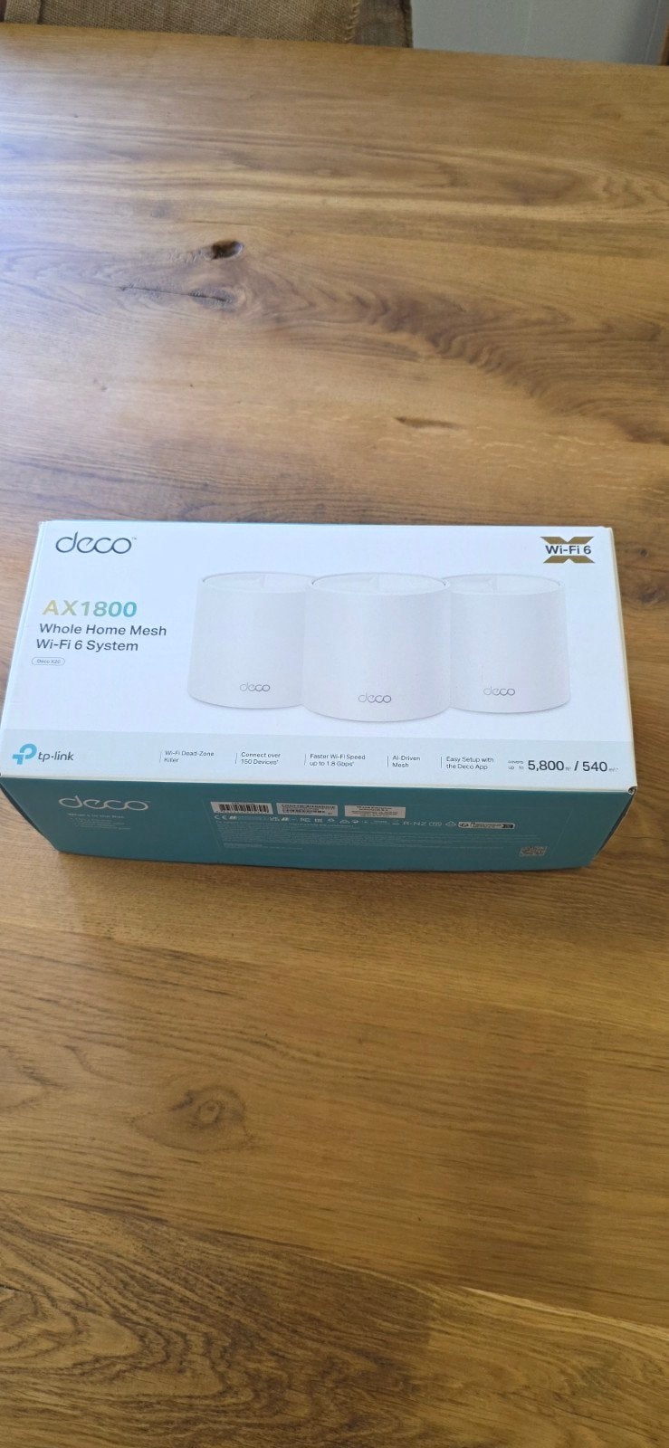 Deco AX1800 Whole Home Mesh Wi-Fi 6 Systeem (3-pack), TP-Link, Info@tp-link.com, Nieuw, Ophalen of Verzenden