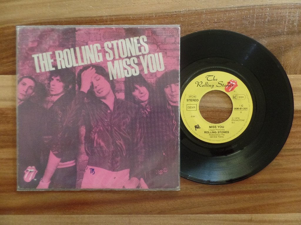 single  The Rolling Stones - Miss You, Cd's en Dvd's, Ophalen of Verzenden, Gebruikt, 7 inch, Rock en Metal