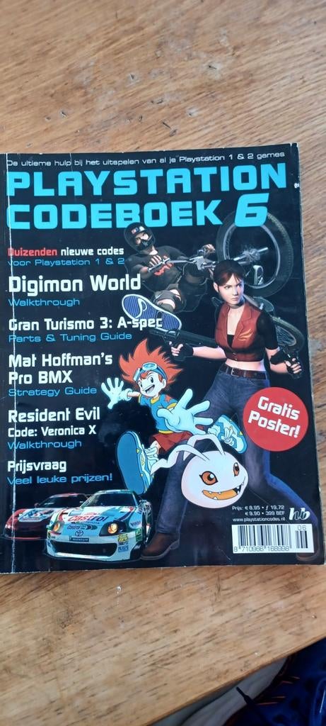 PlayStation Codeboek 6 - PS1 & PS2 Games Gids + Poster, Spelcomputers en Games, Games | Sony PlayStation 1, Gebruikt, Ophalen of Verzenden
