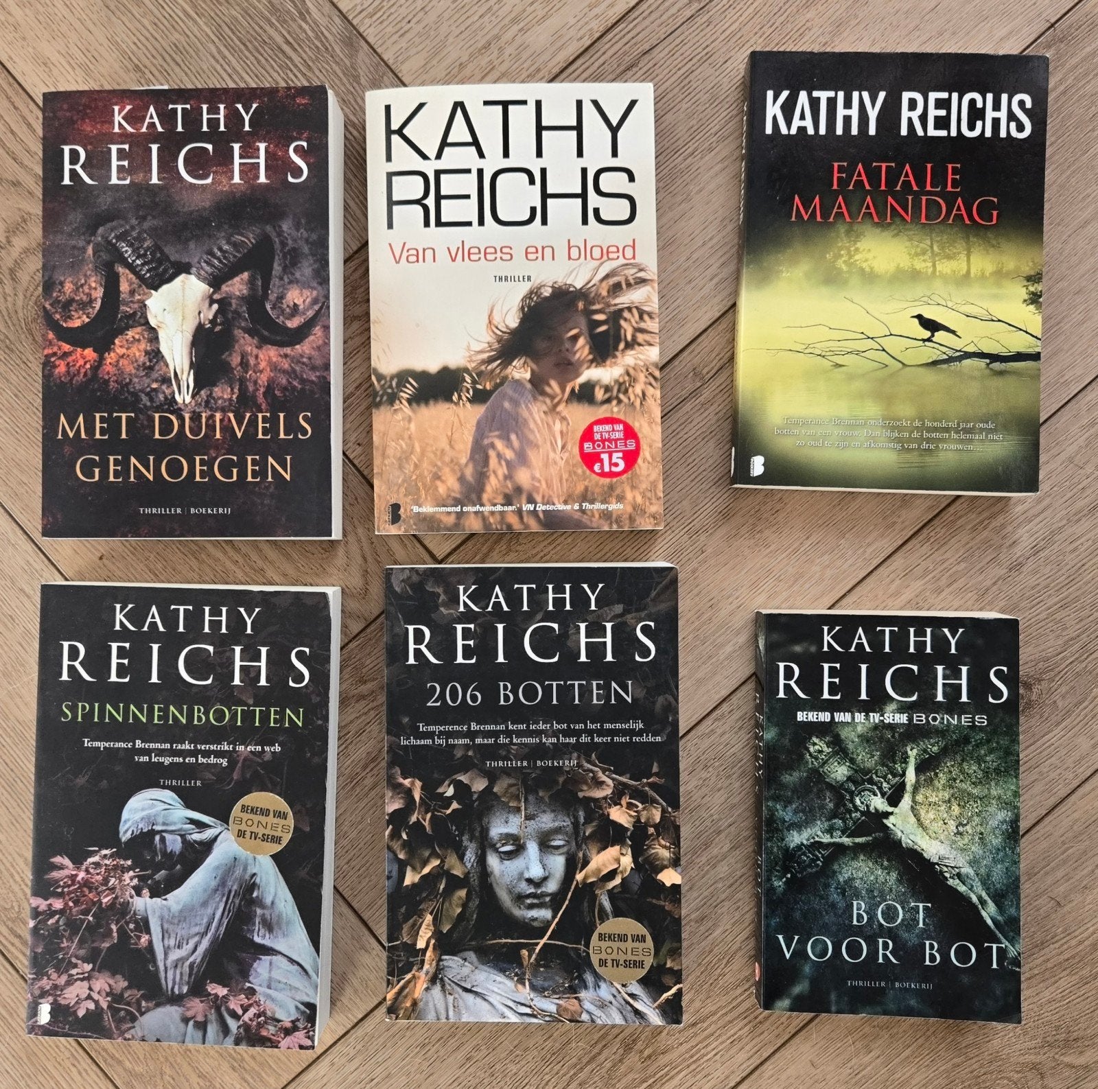 6 Kathy Reichs thrillers (bekend van tv-serie Bones), Ophalen of Verzenden, Gelezen, Kathy Reichs
