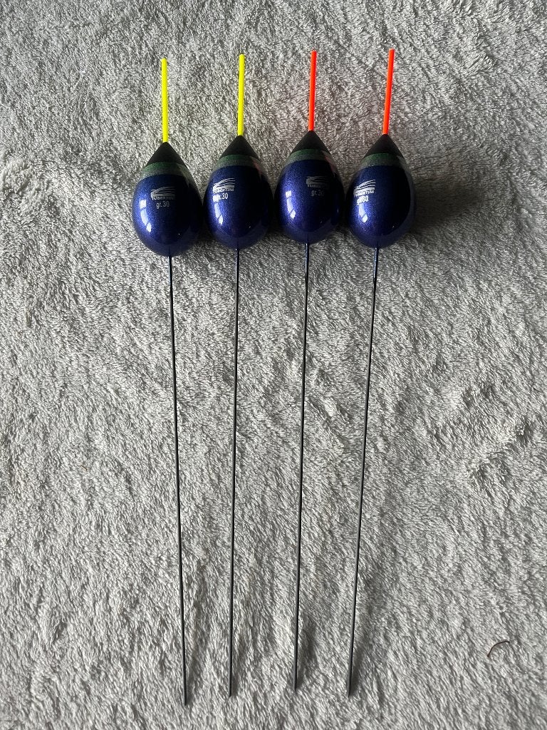 adv 173 / NIEUW set 4 dobbers TUBERTINI  30gr, Ophalen of Verzenden, Nieuw, Dobber of Lood