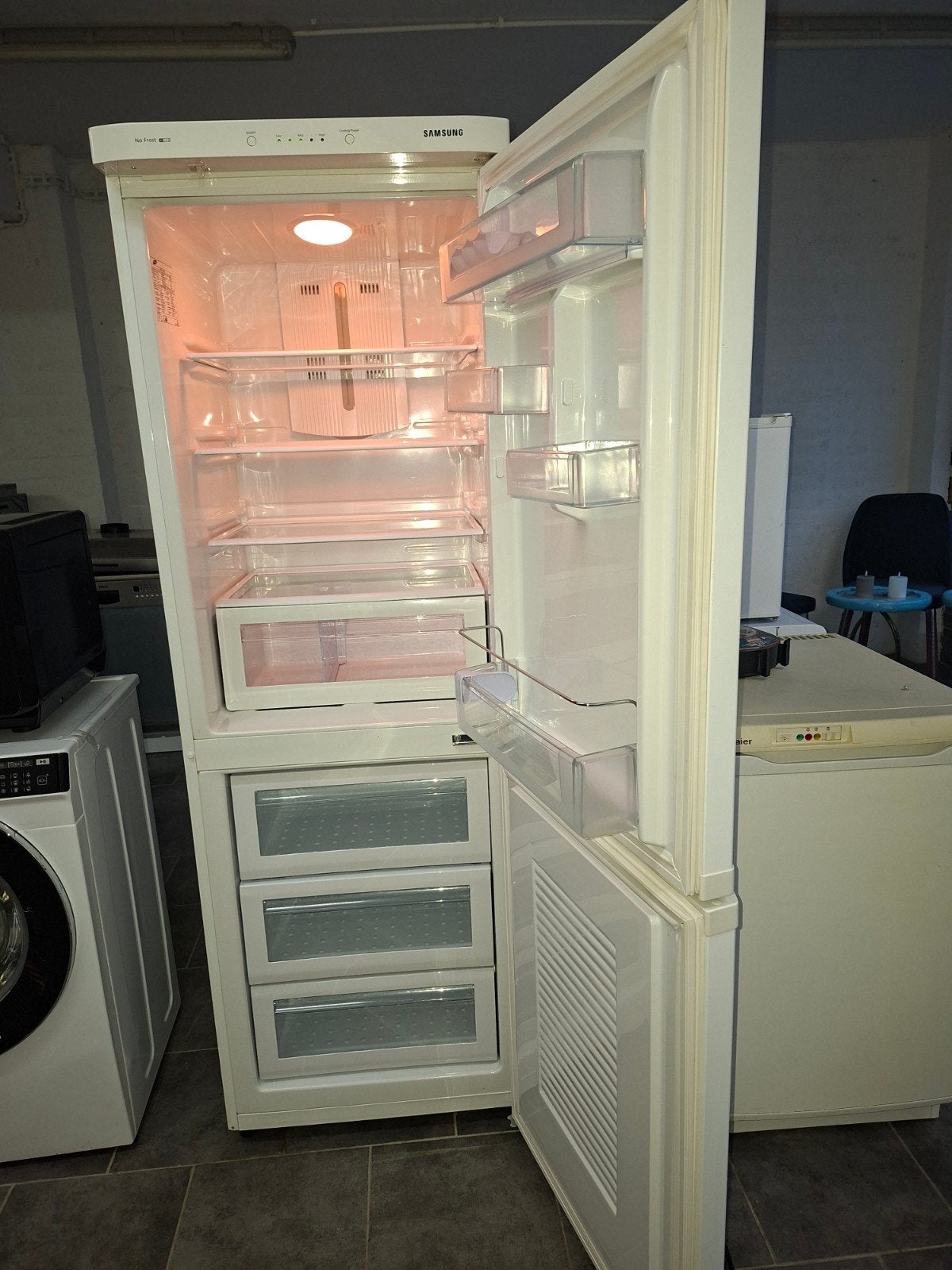 Samsung koelvriescombinatie, Ophalen, Gebruikt, 200 liter of meer, 60 cm of meer