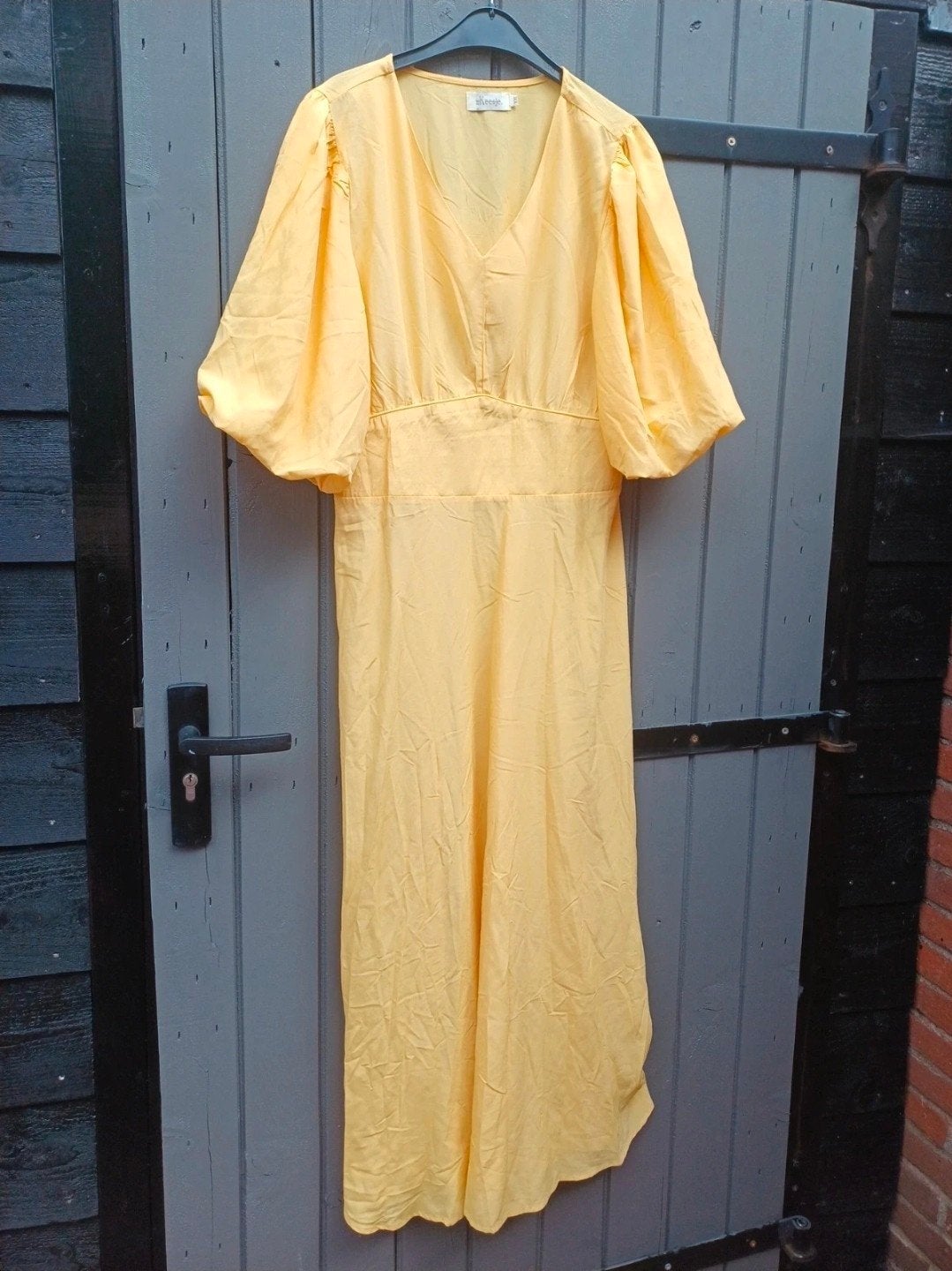 Zomerse Gele Jurk met Puffmouwen - Maat XL, Kleding | Dames, Keesje, Geel, Maat 46/48 (XL) of groter, Ophalen of Verzenden