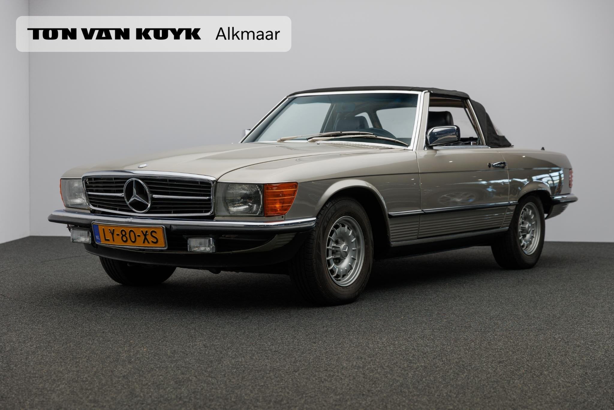 Mercedes-Benz SL-klasse 280 SL, Auto's, Open dak, Cabriolet, Beige, Bedrijf