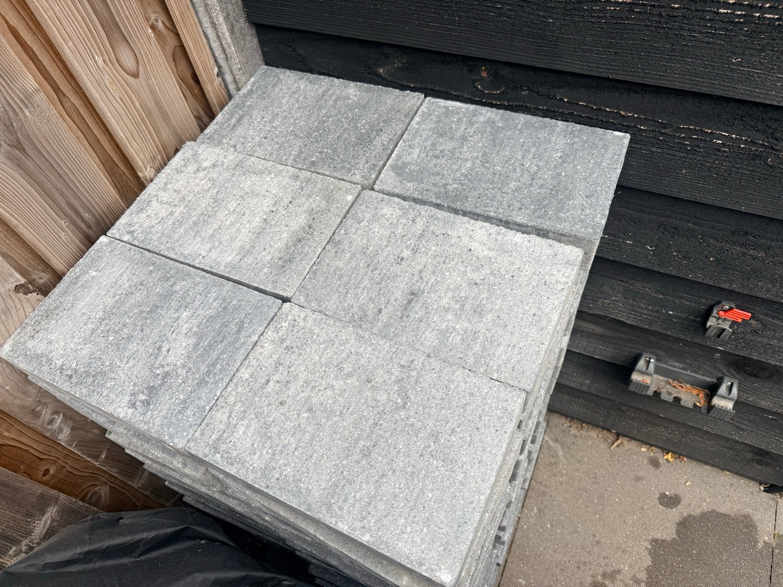 Straksteen Klinker Rio Black Slate 20x30x6 cm, Ophalen, Gebruikt, Beton, Klinkers