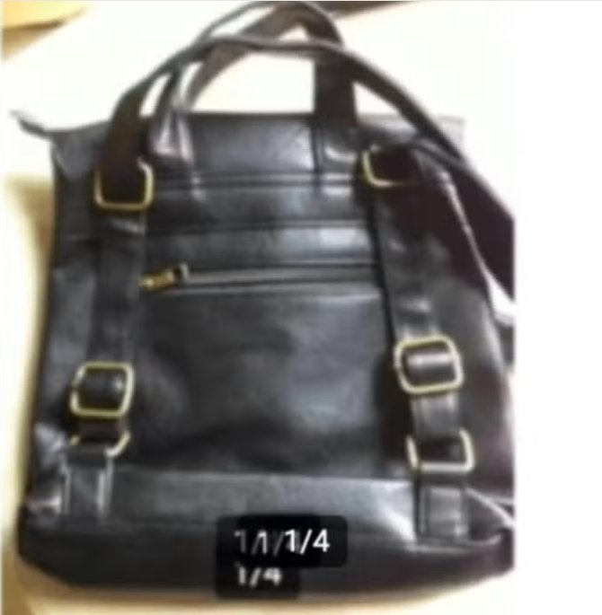 Damestas leer zwart L 30cm H 30 cm,kan als handtas, Ophalen of Verzenden, Zo goed als nieuw, Zwart, Handtas