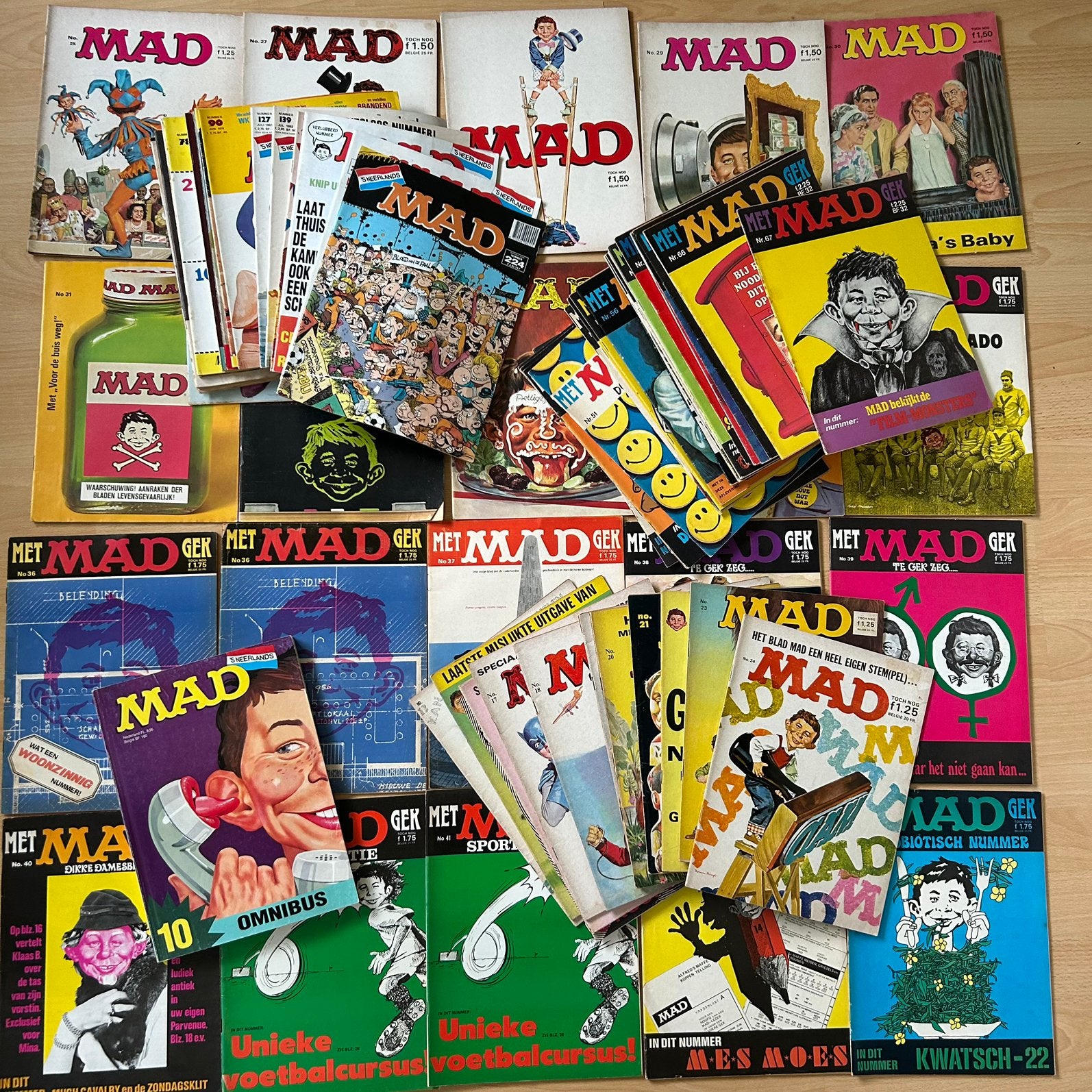 Collectie Vintage Nederlandse MAD Magazines 70+ stuks/60-80s, Boeken, Strips | Comics, Meerdere comics, Ophalen of Verzenden, Gelezen