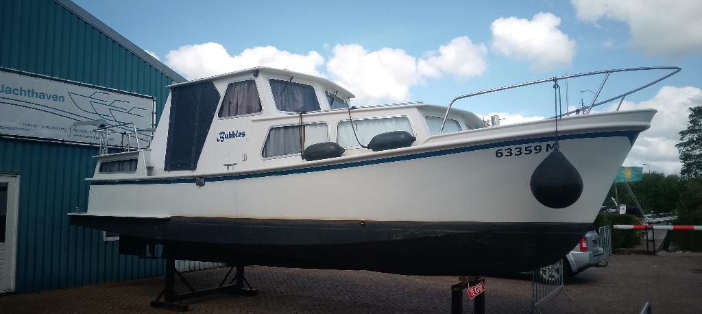 Stalen motorjacht met Vetus motor, 10 m, Binnenboordmotor, Diesel, Zo goed als nieuw