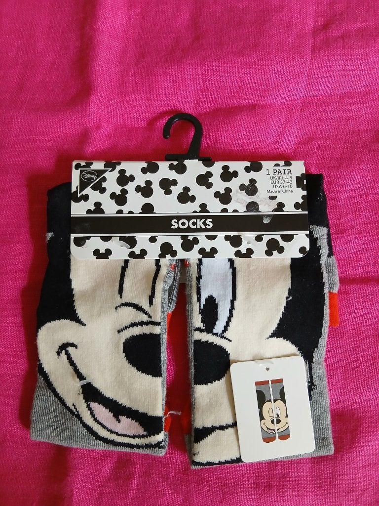 Disney Mickey Mouse sokken - Maat 37-42, Disney, Jongen of Meisje, Nieuw, Ophalen of Verzenden