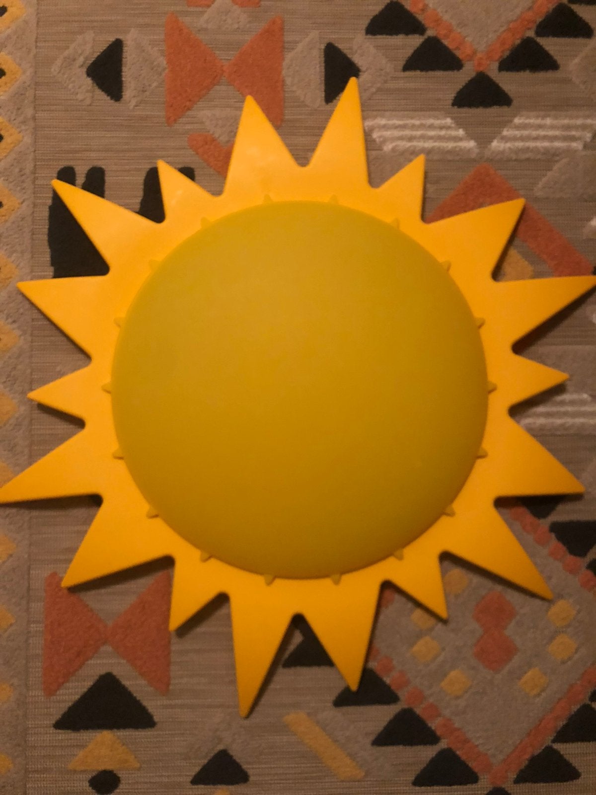 Gele zon lamp, Ophalen of Verzenden, Zo goed als nieuw