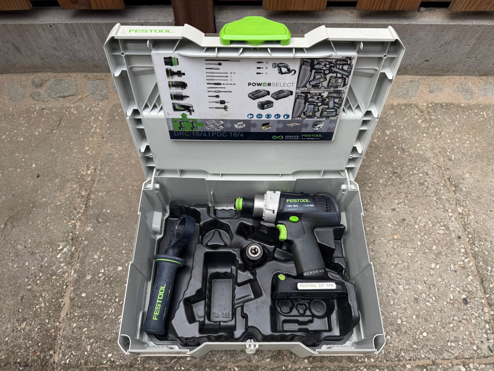 Festool PDC 18/4, Doe-het-zelf en Verbouw, Ophalen of Verzenden, Gebruikt, Boor- en Schroefmachine, Variabele snelheid