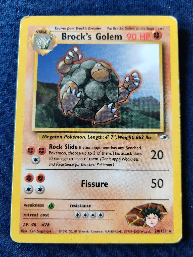 Brock's Golem - Gym Heroes 20/132 - Excellent, Ophalen of Verzenden, Nieuw