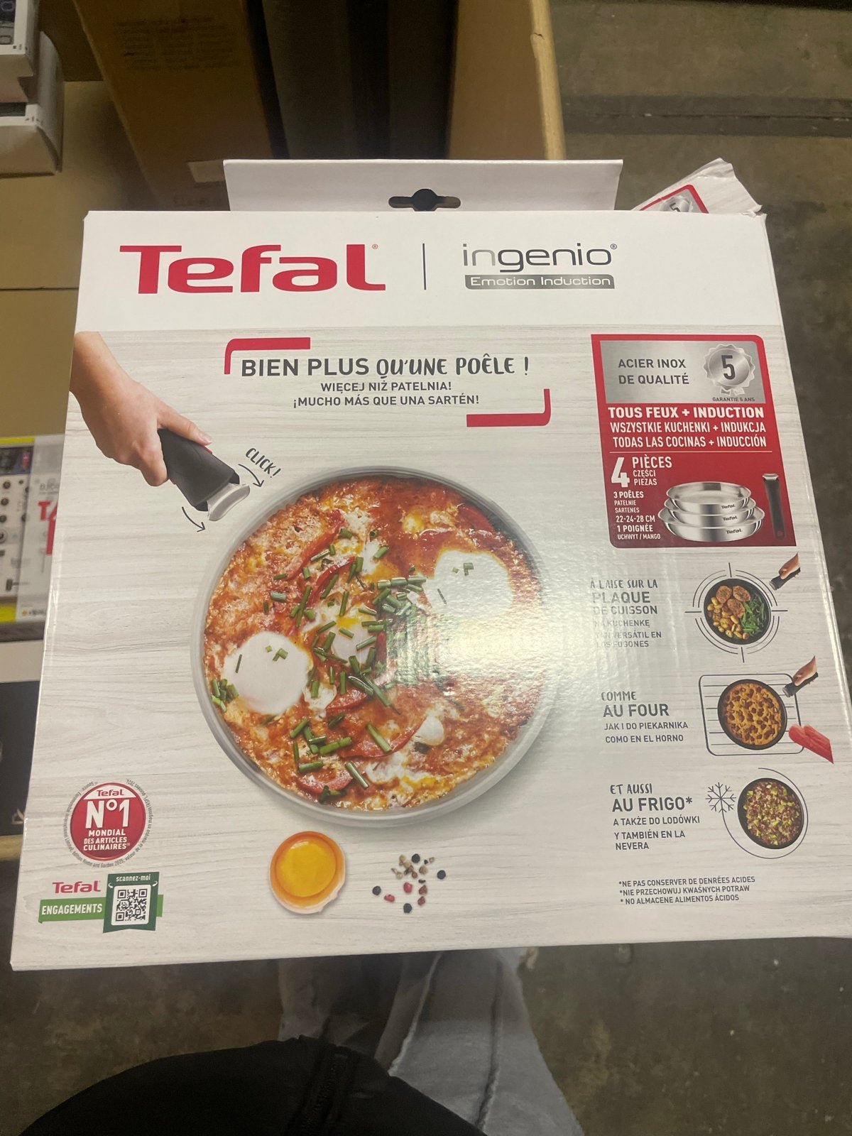 Tefal Ingenio Emotion Inductie Pannenset - Nieuw, Ophalen, Tefal, Nieuw, Pannenset