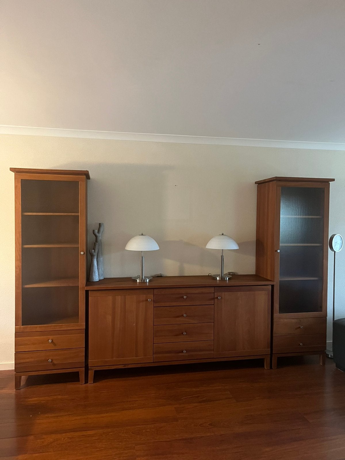 Dressoir met twee hoge kasten massief kersenhout, Huis en Inrichting, Ophalen, Gebruikt