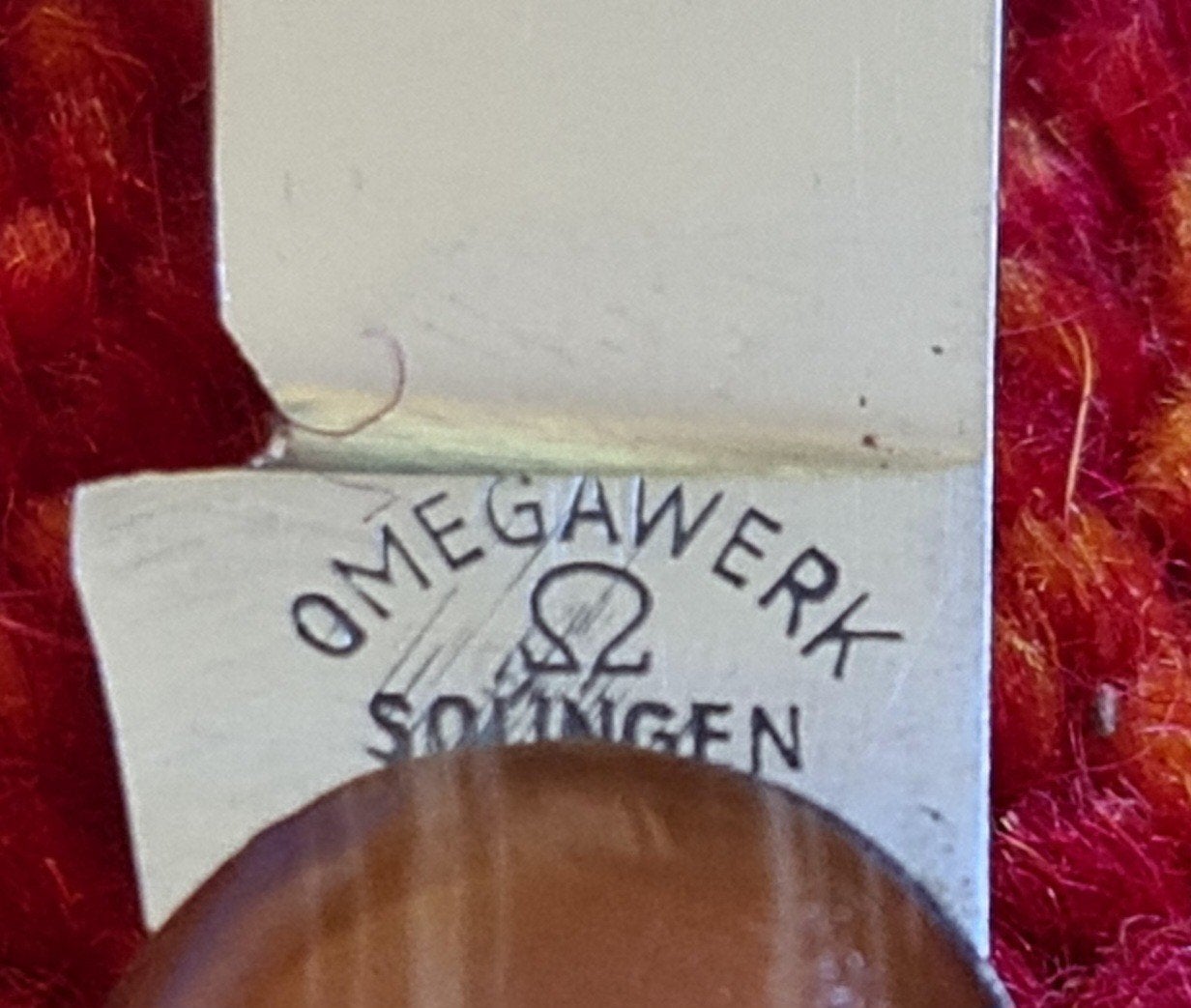 Vintage Omegawerk Solingen zakmes, roestvrij staal, Ophalen of Verzenden
