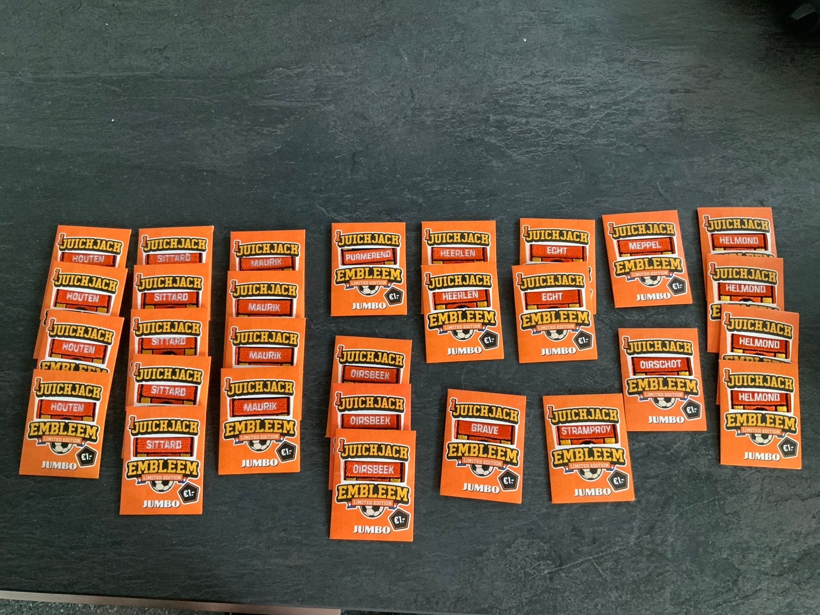 Jumbo Juich Jack Emblemen Voetbal Collectie, Ophalen of Verzenden, Gebruikt, Overige sporten, Poster, Plaatje of Sticker