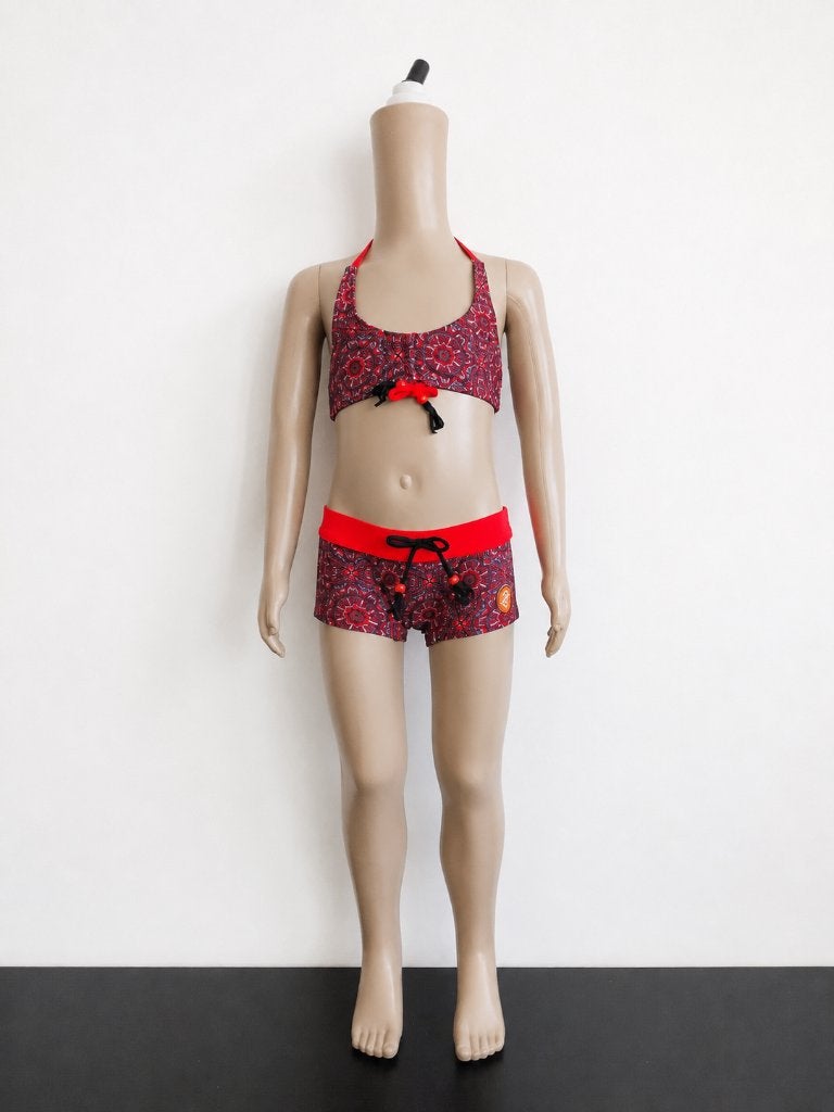 Bikini Zee&Zo Daisy Maroccan Red maat 104 NIEUW, SO, Maat 104, Bikiniset, Nieuw