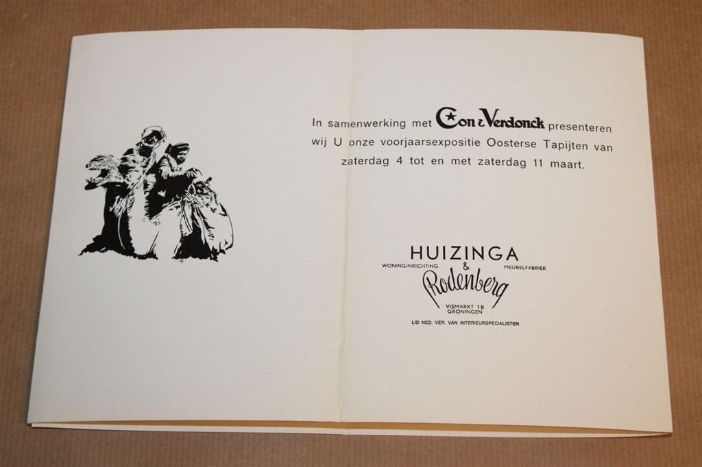 Zeldzame brochure - Exposite tapijten Verdonck 1950, Boeken, Ophalen of Verzenden, Zo goed als nieuw