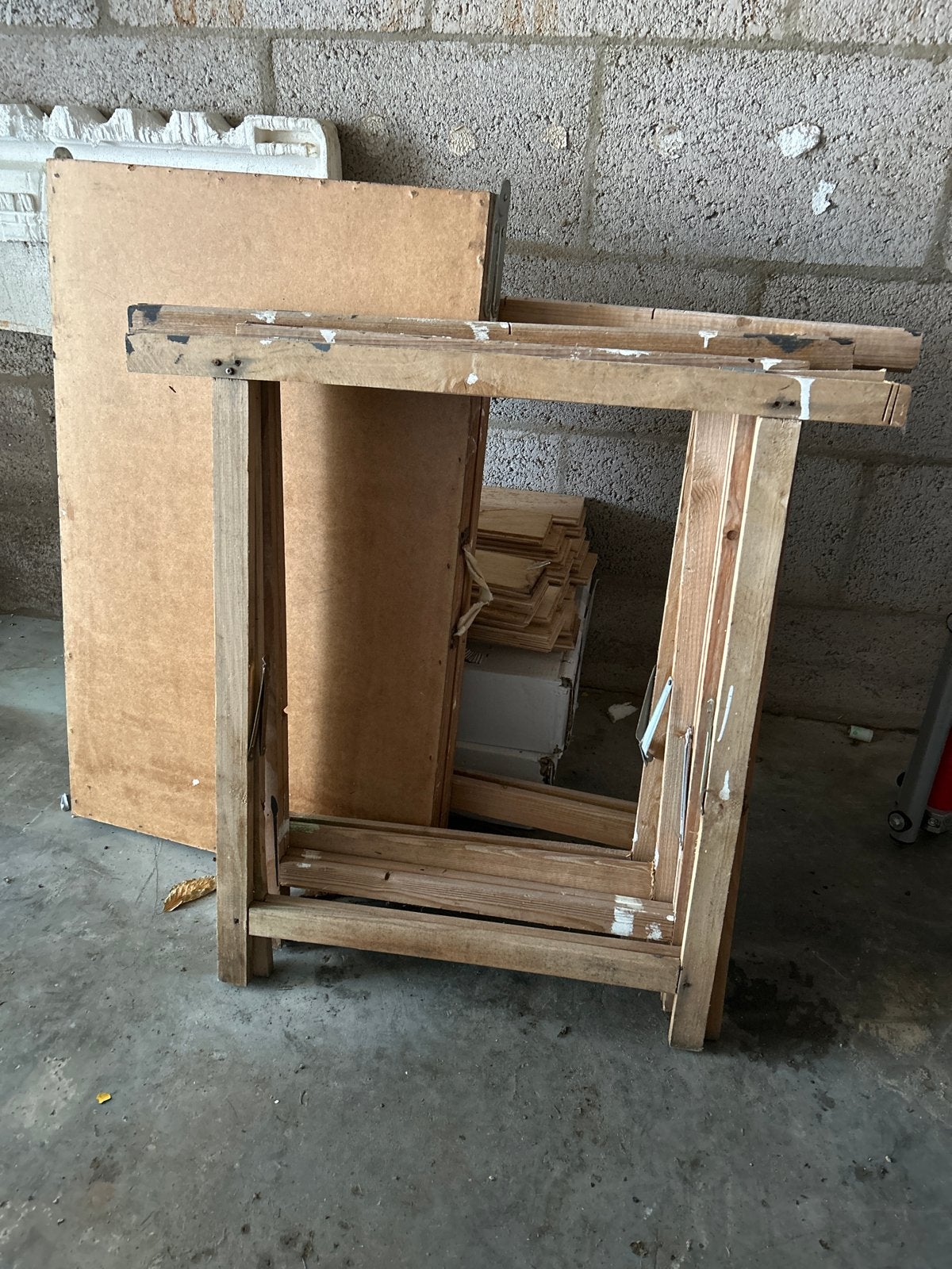 Behangtafel met 4 schragen, Ophalen of Verzenden