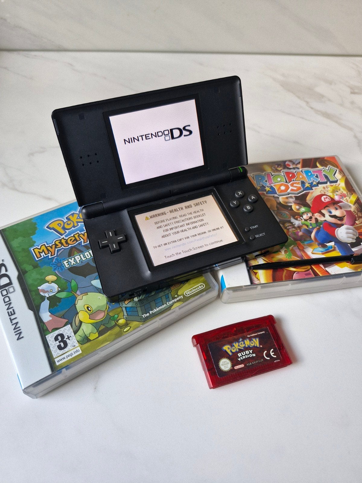 Nintendo DS Lite met o.a. Pokemon Ruby!, Ophalen, Zo goed als nieuw, DS Lite