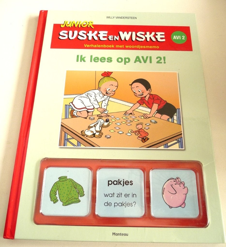 JUNIOR SUSKE EN WISKE AVI 2, IK LEES AL VERHALENBOEK EN MEMO, Fictie algemeen, Willy Vandersteen, Ophalen of Verzenden, Zo goed als nieuw