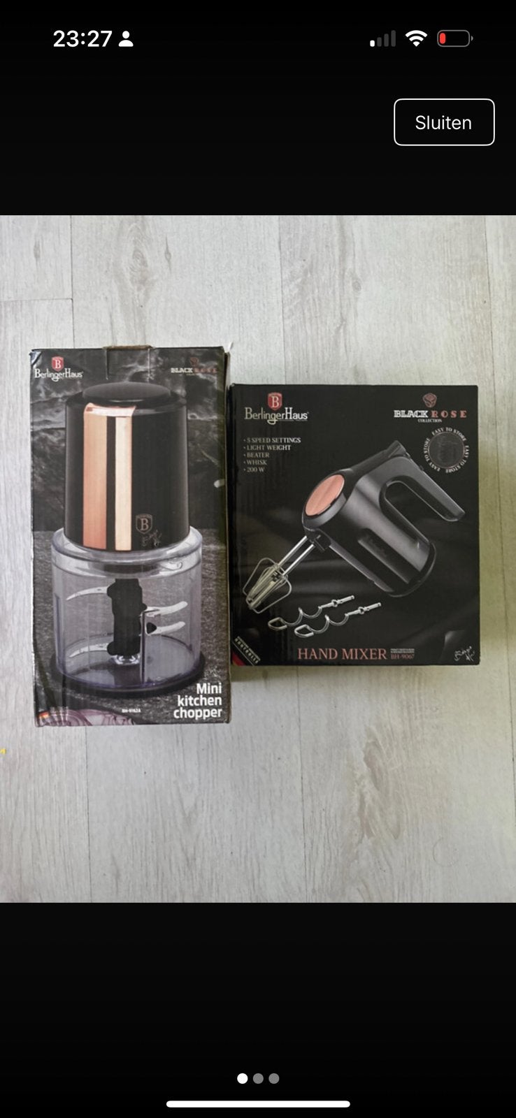 Berlinger haus handmixer, 3 snelheden of meer, Ophalen of Verzenden, Zo goed als nieuw, Vaatwasserbestendig