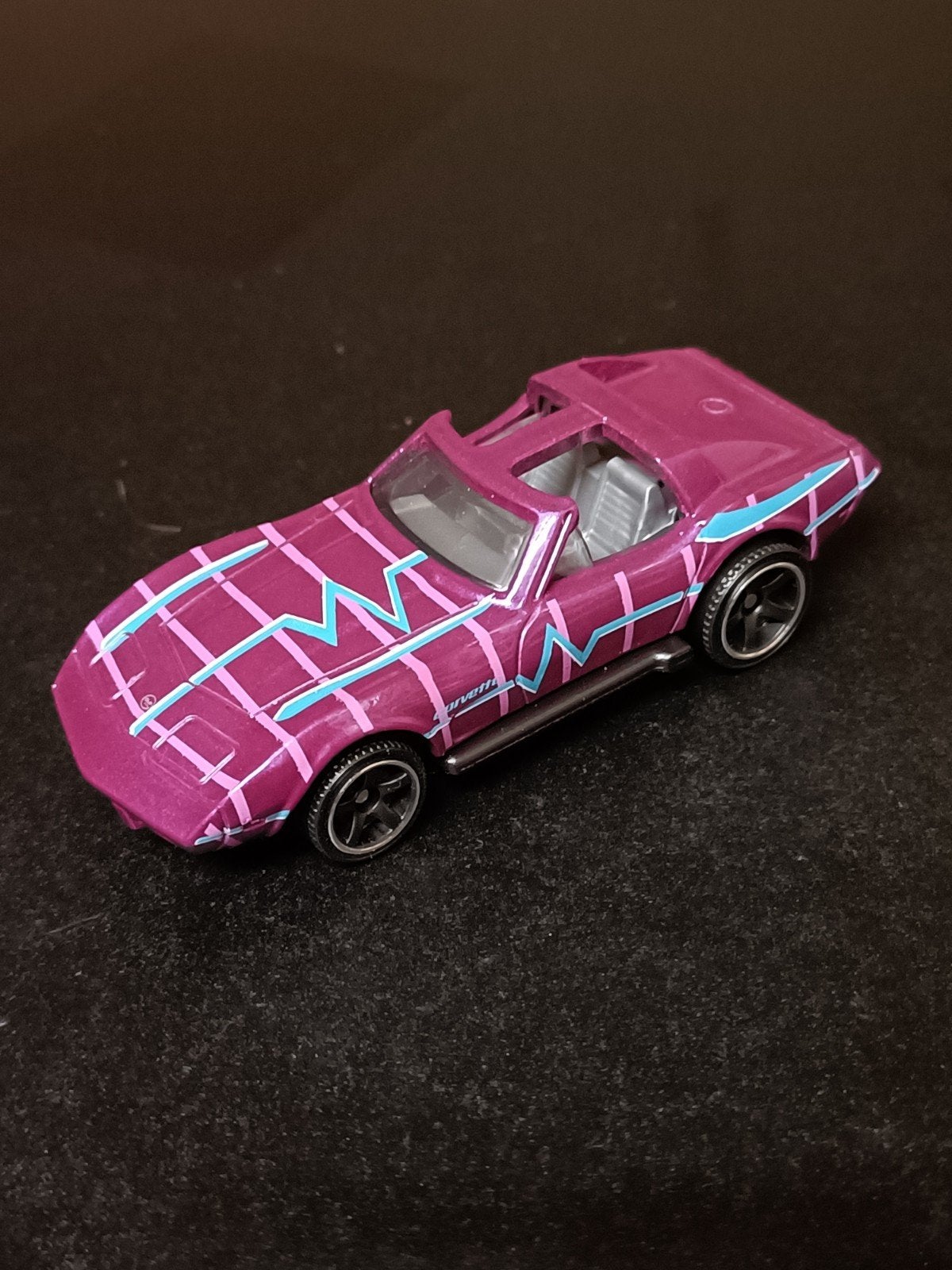 matchbox Corvette Stingray C3 (paars), Ophalen of Verzenden, Zo goed als nieuw