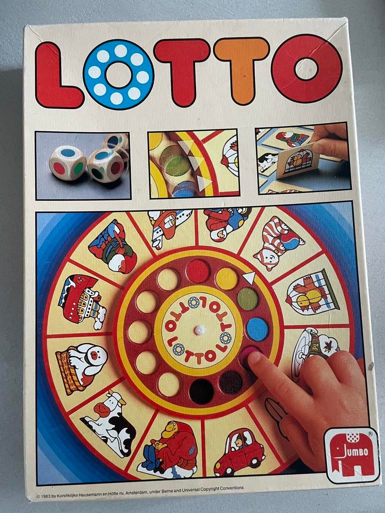 Lotto vintage spel, Hobby en Vrije tijd, Ophalen of Verzenden, Zo goed als nieuw