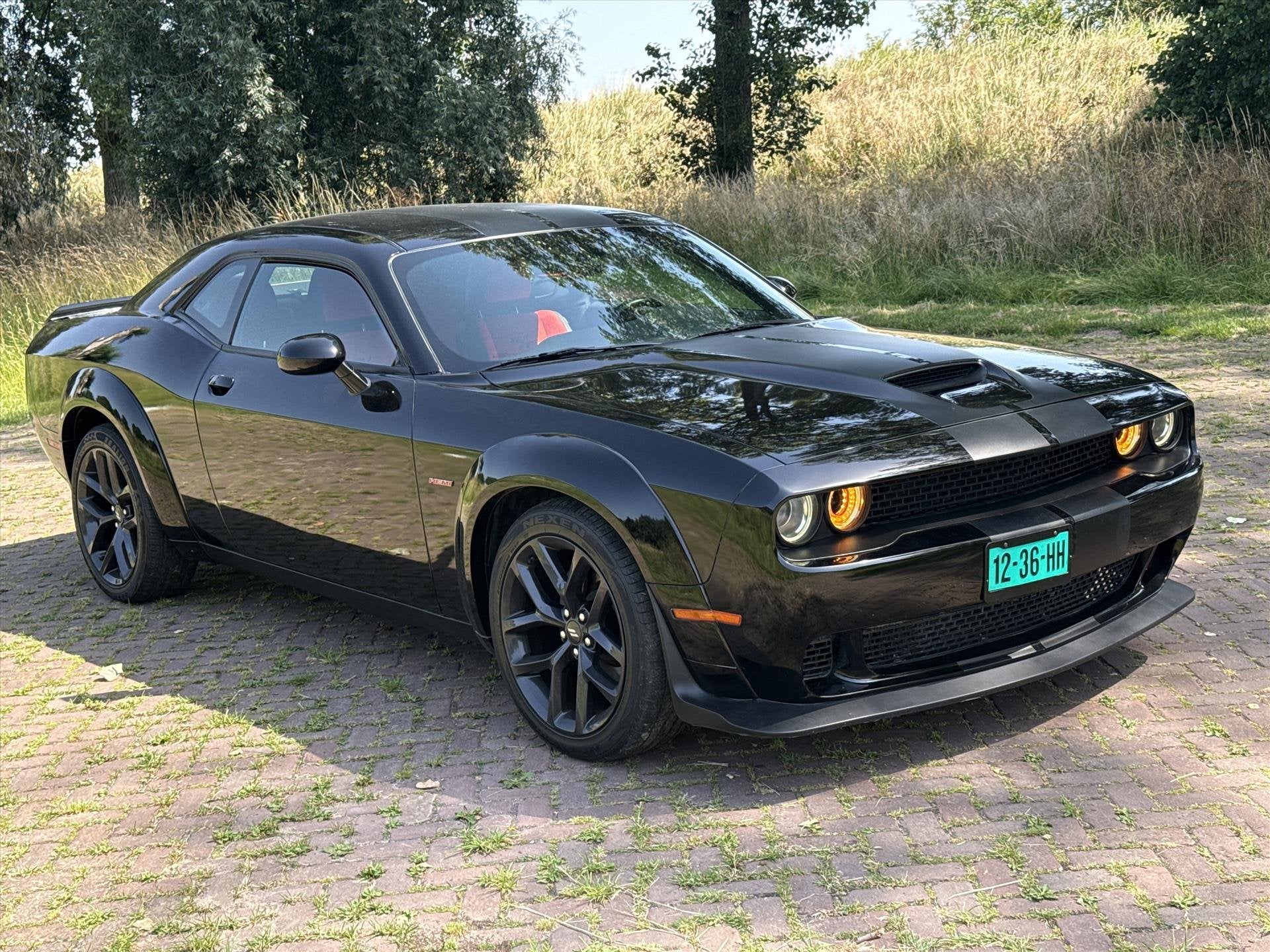 Dodge Challenger COUPE HEMI R\T DE PRIJS IS EX BTW, Auto's, Automaat, Dealer onderhouden, Gebruikt, Zwart